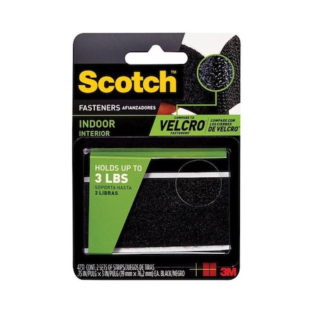 Scotch Scotch Medium Foam Hook and Loop Fastener 3 in. L 2 pk RF4731